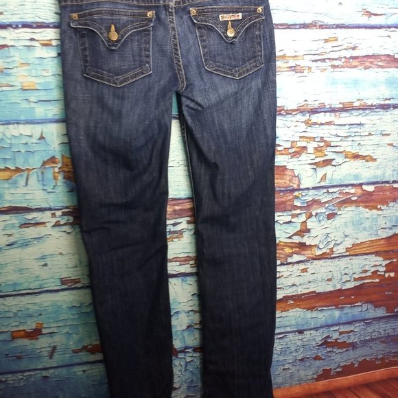 Hudson Hip Hugger Dark Indigo Boot Cut Skinny Jean - Picture 7 of 13